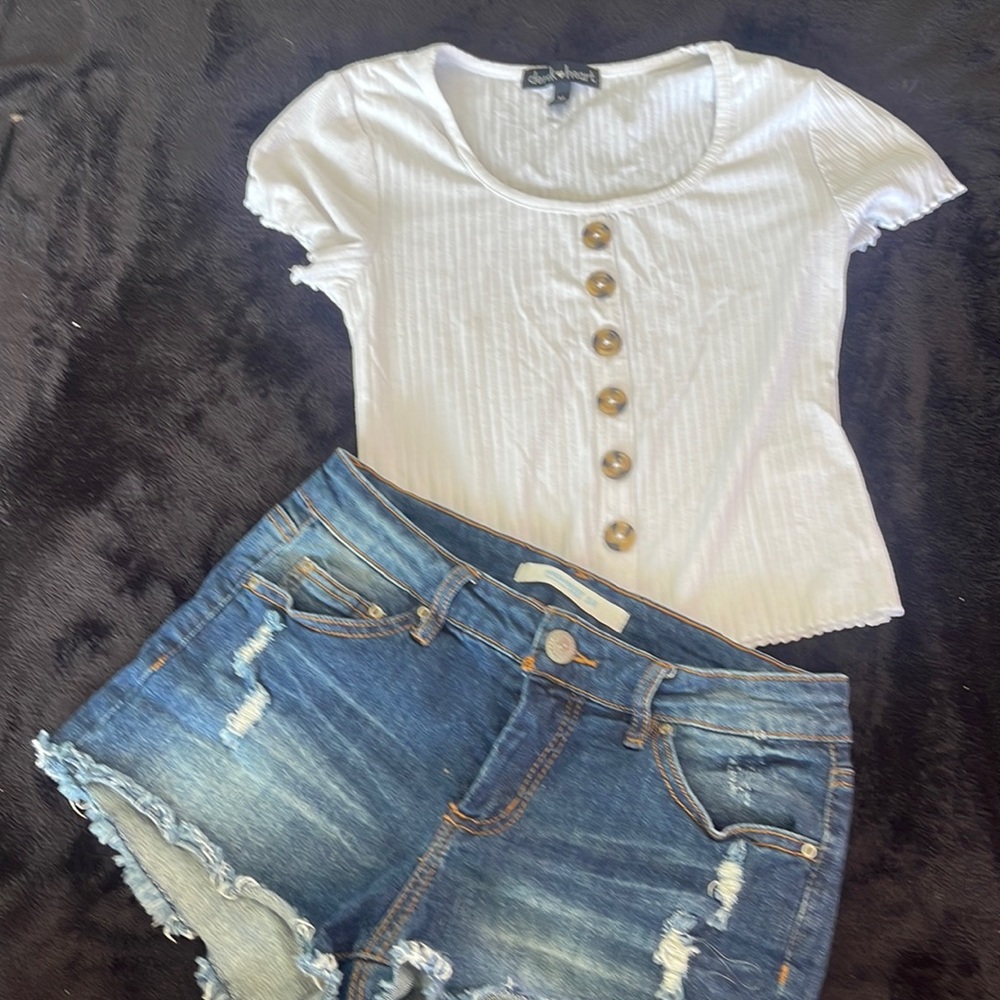 Junior girls women clothes Jean shorts